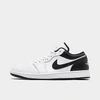 Nike Jordan Air Retro 1 Low Casual Shoes In White/black/white