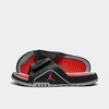 Nike Jordan Men's Hydro 4 Retro Slide Sandals In Black/fire Red/cement Grey