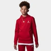 Nike Jordan Kids' Mj Essentials Pullover Hoodie In Gym Red
