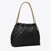 Tory Burch Fleming Soft Drawstring Bag In Black