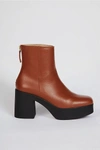 Intentionally Blank Drue 3.0 Platform Boot In Cognac, Women's At Urban Outfitters In Cognac