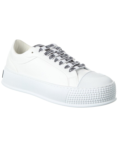 Moschino Lace-up Sneaker In White