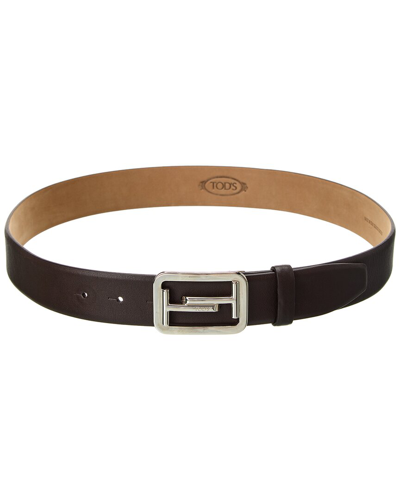 Tod's Leather Belt In Black