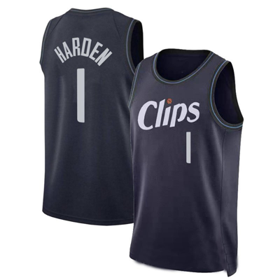 Sheshow Men's La Clippers James Harden 1# 2024 City Edition Jersey Navy In Blue
