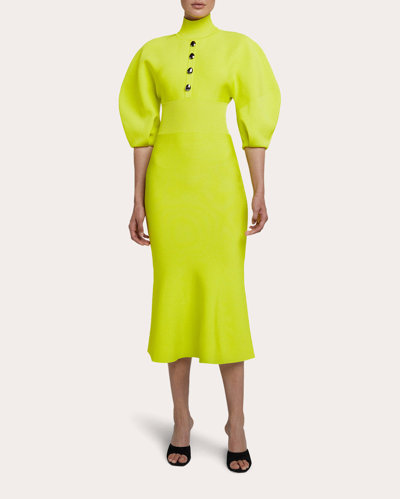 Safiyaa Women's Layla Knit Midi Dress In Green