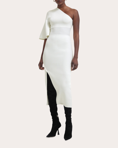 Safiyaa Women's Kalypso Knit Midi Dress In White