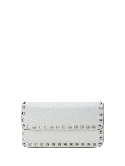 Valentino Garavani Borsa A Mano Rockstud  In Silver