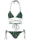 Reina Olga Sleeveless Swimsuit In Green