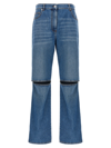 JW ANDERSON CUT-OUT JEANS BLUE