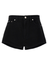 DOLCE & GABBANA DENIM SHORTS BERMUDA, SHORT BLACK