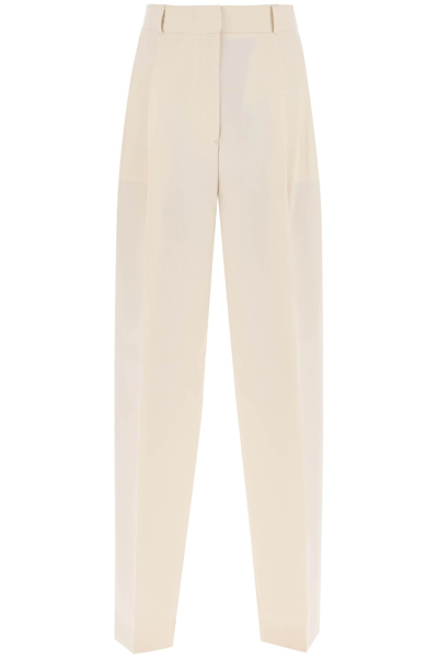 TOTÊME DOUBLE PLEATED VISCOSE TROUSERS