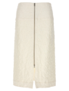 Jil Sander Textured-finish Zip-up Midi Skirt