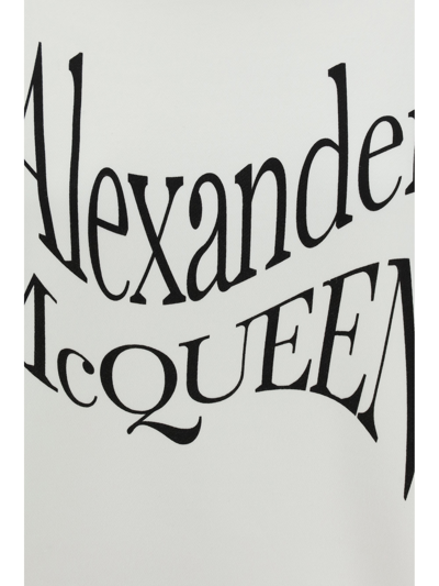 Alexander Mcqueen Logo-print Cotton Sweatshirt In White