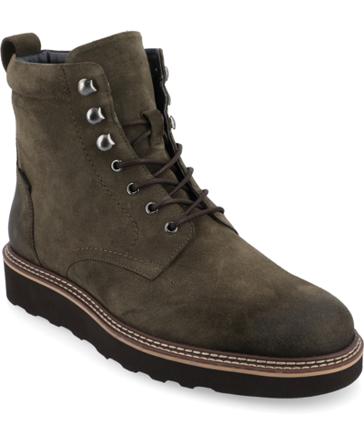 Taft 365 Men's Model 006 Wedge Sole Lace-up Boots In Olive