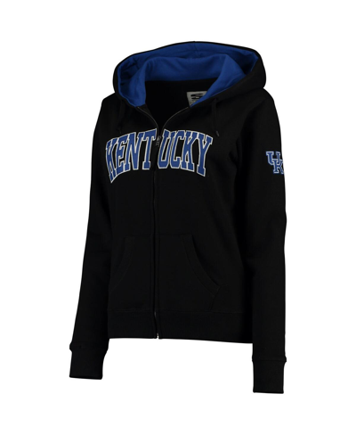 Colosseum Women's  Black Kentucky Wildcats Arched Name Full-zip Hoodie