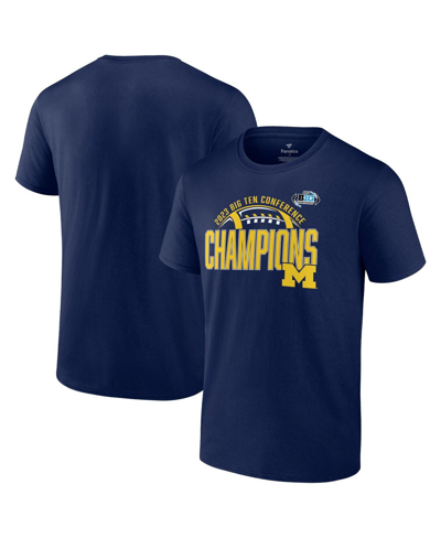 Fanatics Men's  Navy Michigan Wolverines 2023 Big Ten Football Conference Champions T-shirt