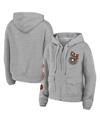 Wear By Erin Andrews Heather Gray Cincinnati Bengals Full-zip Hoodie In Heather Gray