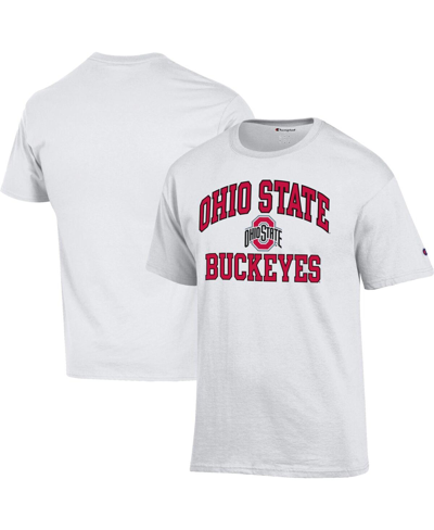 Champion Men's  White Ohio State Buckeyes High Motor T-shirt
