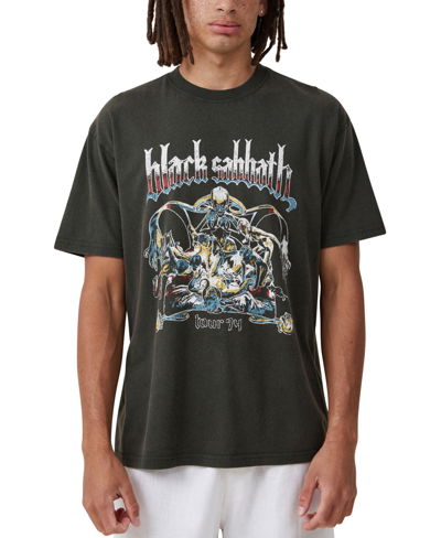 Cotton On Men's Premium Loose Fit Music T-shirt In Washed Black,black Sabbath