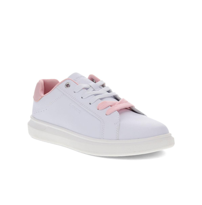 Levi's Women's Ellis Synthetic Leather Casual Low Top Sneaker Shoe In White,pink
