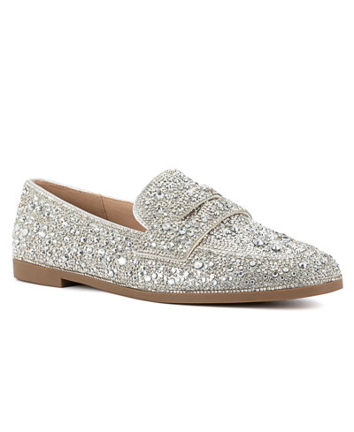 Juicy Couture Women's Caviar 2 Embellished Loafer In Silver