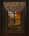 FIVE QUEENS COURT FIVE QUEENS COURT BORDEAUX WINDOW WATERFALL VALANCE, 33" X 49"