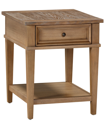 Macy's Dawnwood 26" Wood End Table, Created For  In Wheat