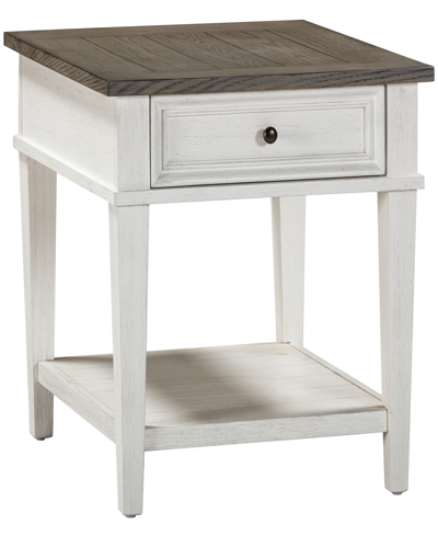 Macy's Dawnwood 26" Wood End Table, Created For  In White