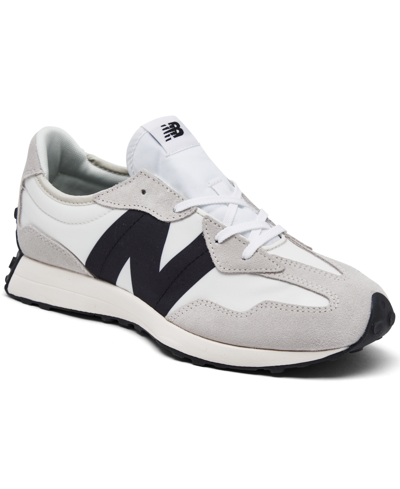 New Balance Big Kids 327 Casual Sneakers From Finish Line In Gray,black