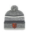 47 BRAND MEN'S '47 BRAND CHARCOAL CLEVELAND BROWNS NORTHWARD CUFFED KNIT HAT WITH POM