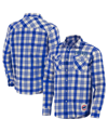 Fanatics Men's Darius Rucker Collection By  Royal Chicago Cubs Plaid Flannel Button-up Shirt In Royal