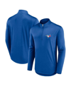 Fanatics Branded Royal Toronto Blue Jays Quarterback Quarter-zip Top In Royal