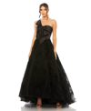 MAC DUGGAL WOMEN'S STRAPLESS FRONT BOW KNOT TULLE GOWN