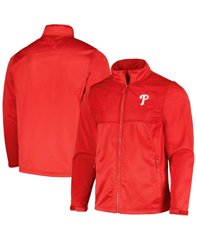 Dunbrooke Men's  Heather Red Philadelphia Phillies Explorer Full-zip Jacket