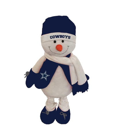 Memory Company The  Dallas Cowboys 17" Frosty Snowman Mascot In White,blue