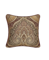 FIVE QUEENS COURT BORDEAUX SQUARE DECORATIVE PILLOW, 20" X 20"