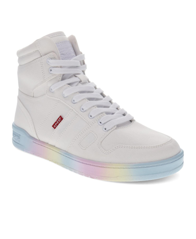 Levi's Women's Bb Hi Ombre High-top Sneaker Shoe In White