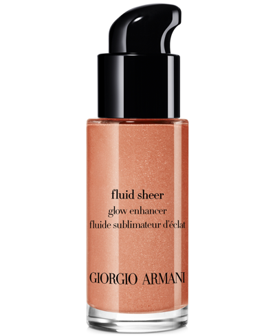 Giorgio Armani Armani Beauty Fluid Sheer Glow Enhancer Highlighter Makeup, Travel Size In Golden Bronze