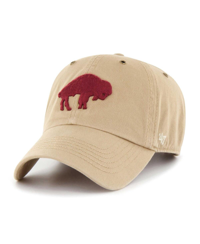 47 Brand Men's ' Khaki Buffalo Bills Overton Clean Up Adjustable Hat