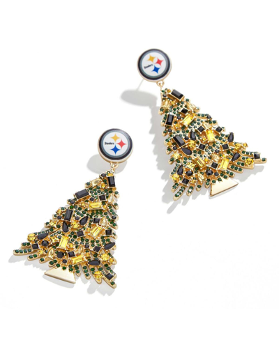 Baublebar Women's  Pittsburgh Steelers Christmas Tree Dangling Earrings In Multi