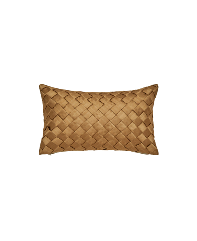 Five Queens Court Bordeaux Boudoir Decorative Pillow, 13" X 21" In Gold