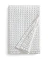 Dkny Waffle Cotton Throw Blanket In White