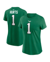 Nike Women's  Jalen Hurts Kelly Green Philadelphia Eagles Player Name And Number T-shirt In Kelly Green