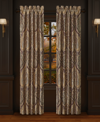 Five Queens Court Bordeaux Window Panel Pair, 50" X 95" In Crimson