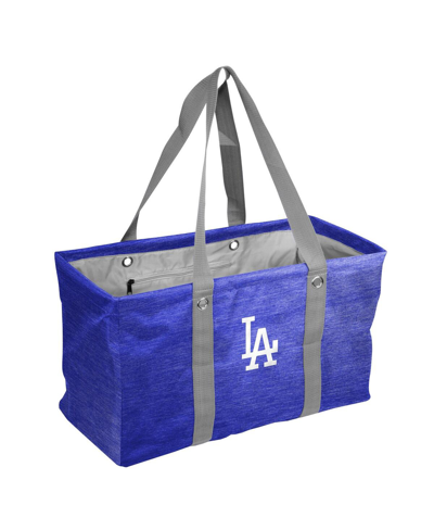 Logo Brands Men's And Women's Los Angeles Dodgers Crosshatch Picnic Caddy Tote Bag In Blue
