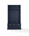 Crosley Furniture Ellison 42.5" Wood Hall Tree In Navy