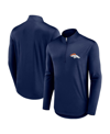 Fanatics Branded Navy Denver Broncos Tough Minded Quarter-zip Top In Navy
