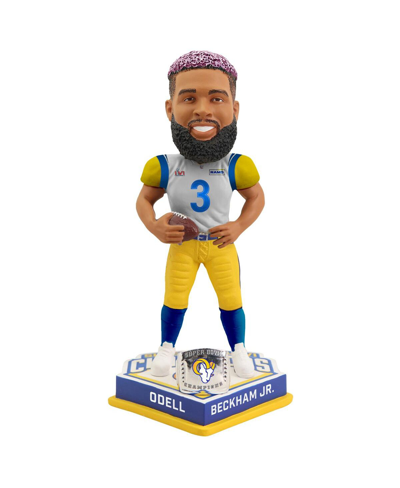 Foco Odell Beckham Jr. Los Angeles Rams Super Bowl Lvi Champions 8'' Bobblehead In Yellow