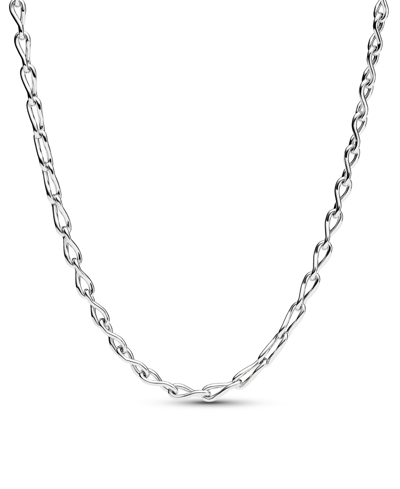 Pandora Sterling Silver Figure Of 8 Chain Link Necklace