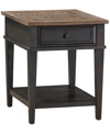 MACY'S DAWNWOOD 26" WOOD END TABLE, CREATED FOR MACY'S